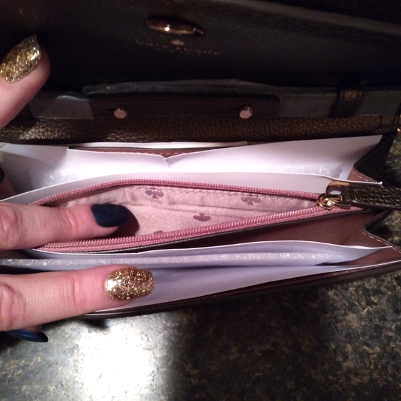 Was💲89! Unique ♠️Kate Spade "Wallet on a Chain" - Picture 9 of 16